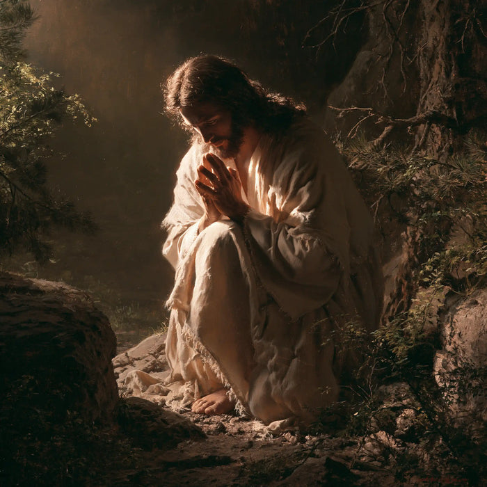 Jesus in Gethsemane — Ivory Held Close to the Heart