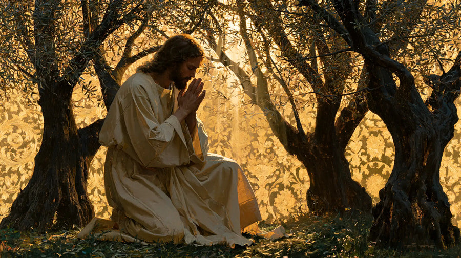 Jesus in Gethsemane - Sacred Gold · Landscape n° 14