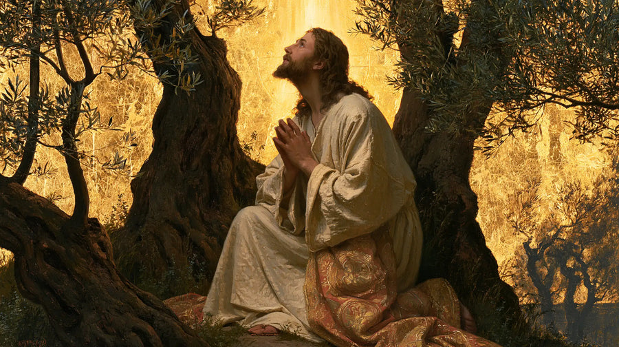 Jesus in Gethsemane - Sacred Gold · Landscape n° 16