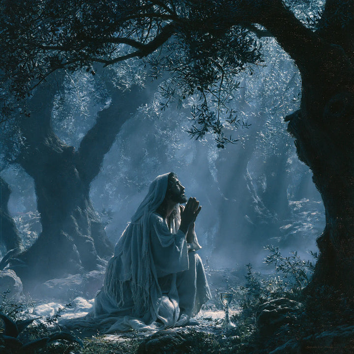 Jesus in Gethsemane - Symbolist · Square n° 5