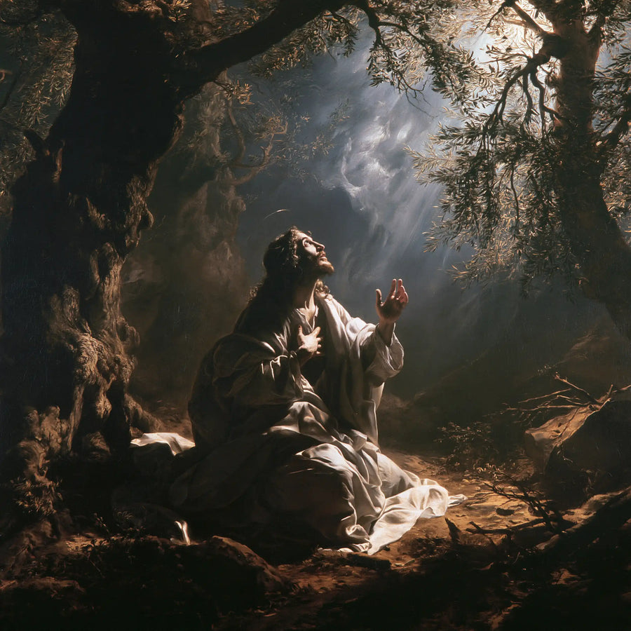 Jesus in Gethsemane - Theatrical Baroque · Square n° 8