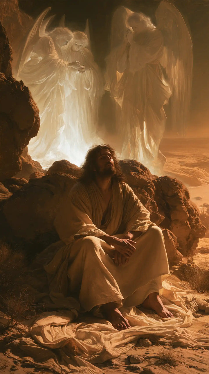 Jesus in the Desert — Rest in the Warmth of the Messengers
