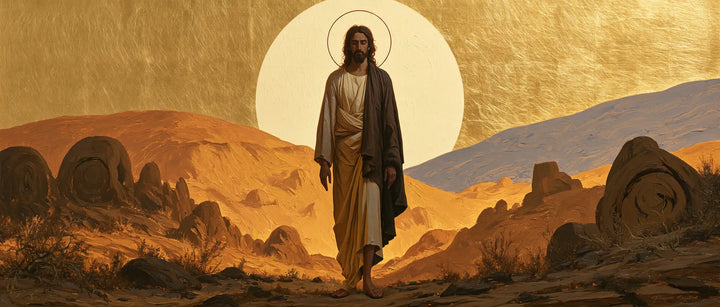 Jesus in the Desert - Contemporary Byzantine · Landscape n° 20