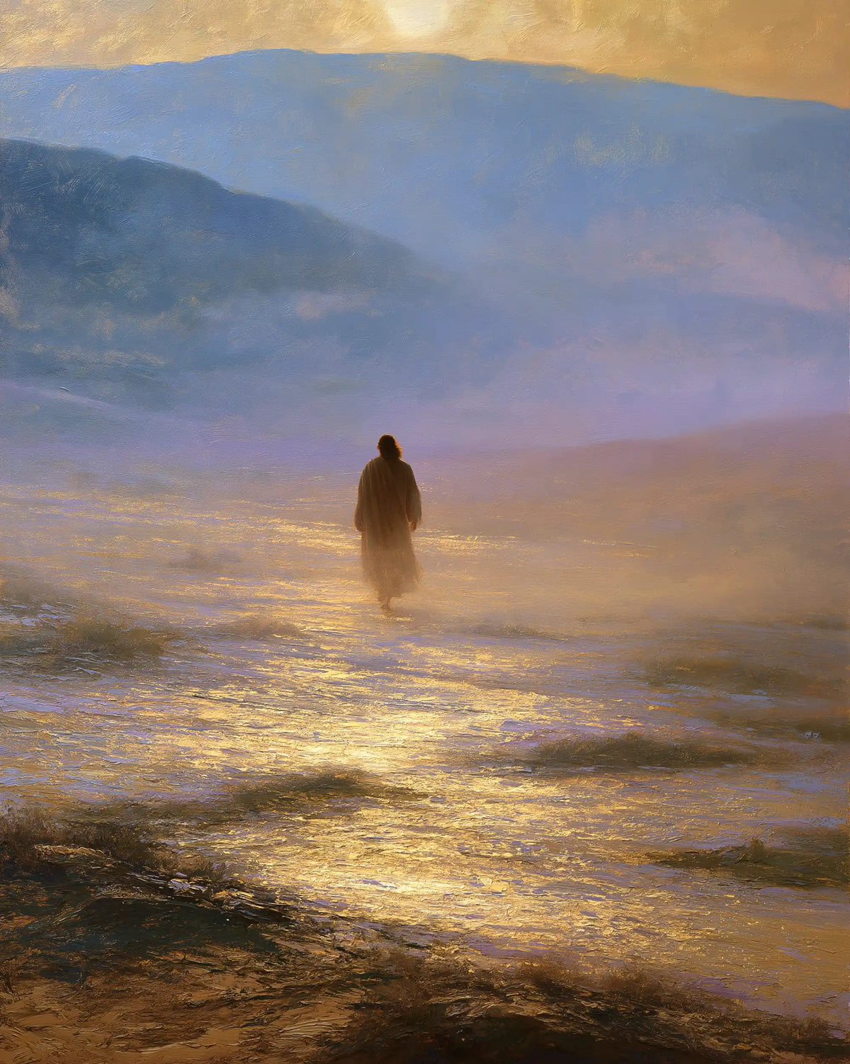 Jesus in the Desert — Solitude in the Blue Fold of the World
