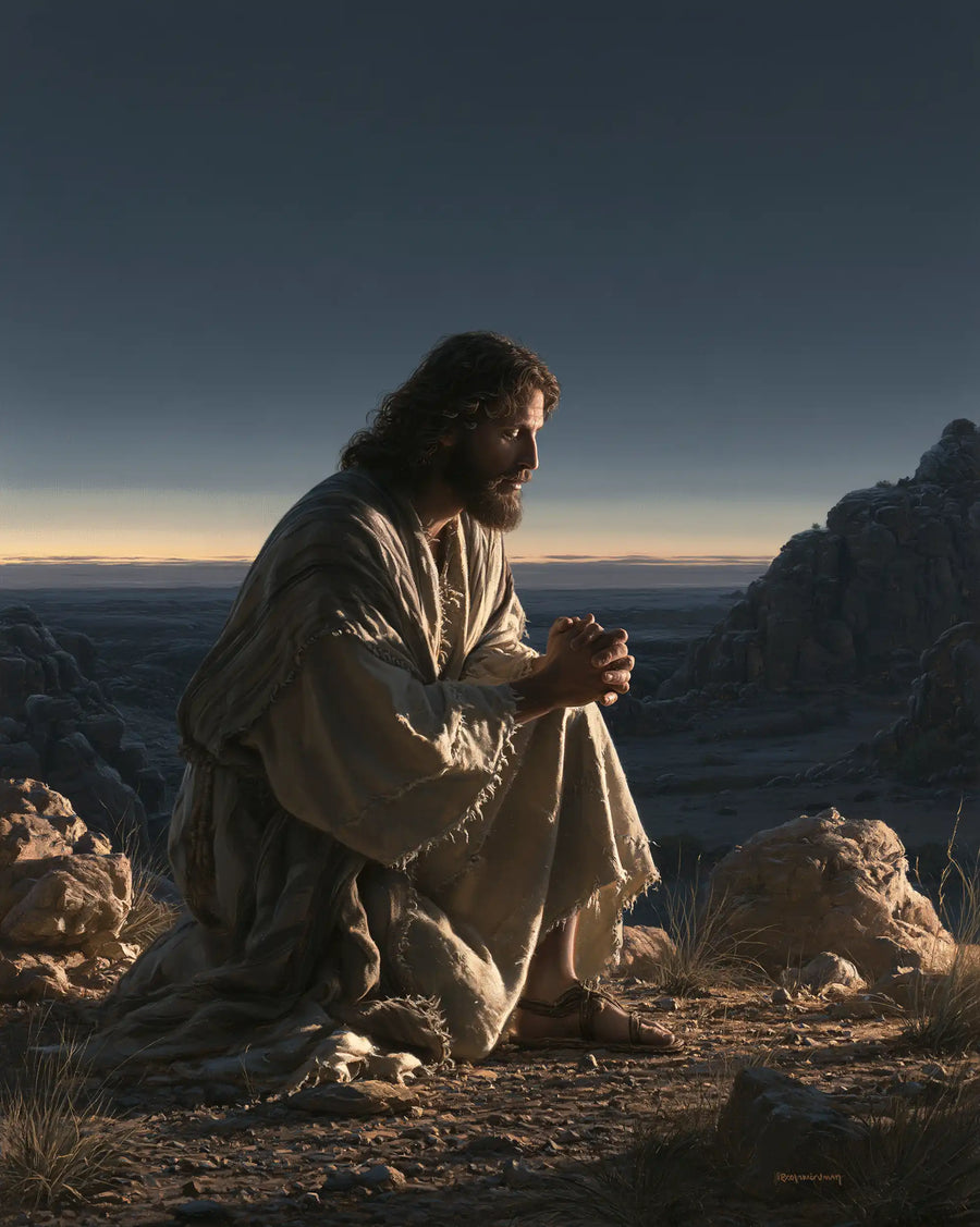 Jesus in the Desert - Jesus in Prayer · Portrait n° 39