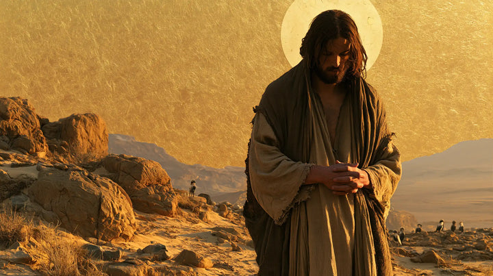 Jesus in the Desert - Sacred Gold · Landscape n° 15