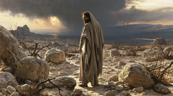 Jesus in the Desert — The Backward Gaze in the Stony Plain