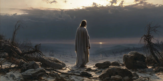 Jesus in the Desert — A Spark beyond the Blue Desert