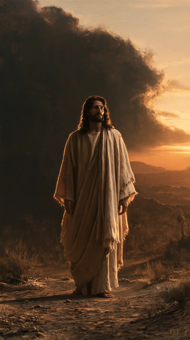Jesus in the Desert - Victory Over Temptation · Portrait n° 28