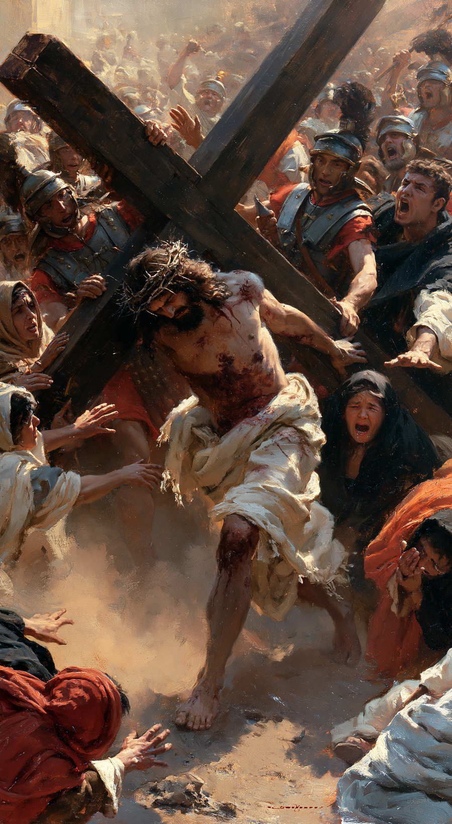 The Stations of the Cross - Explosion of movement · Portrait n° 2