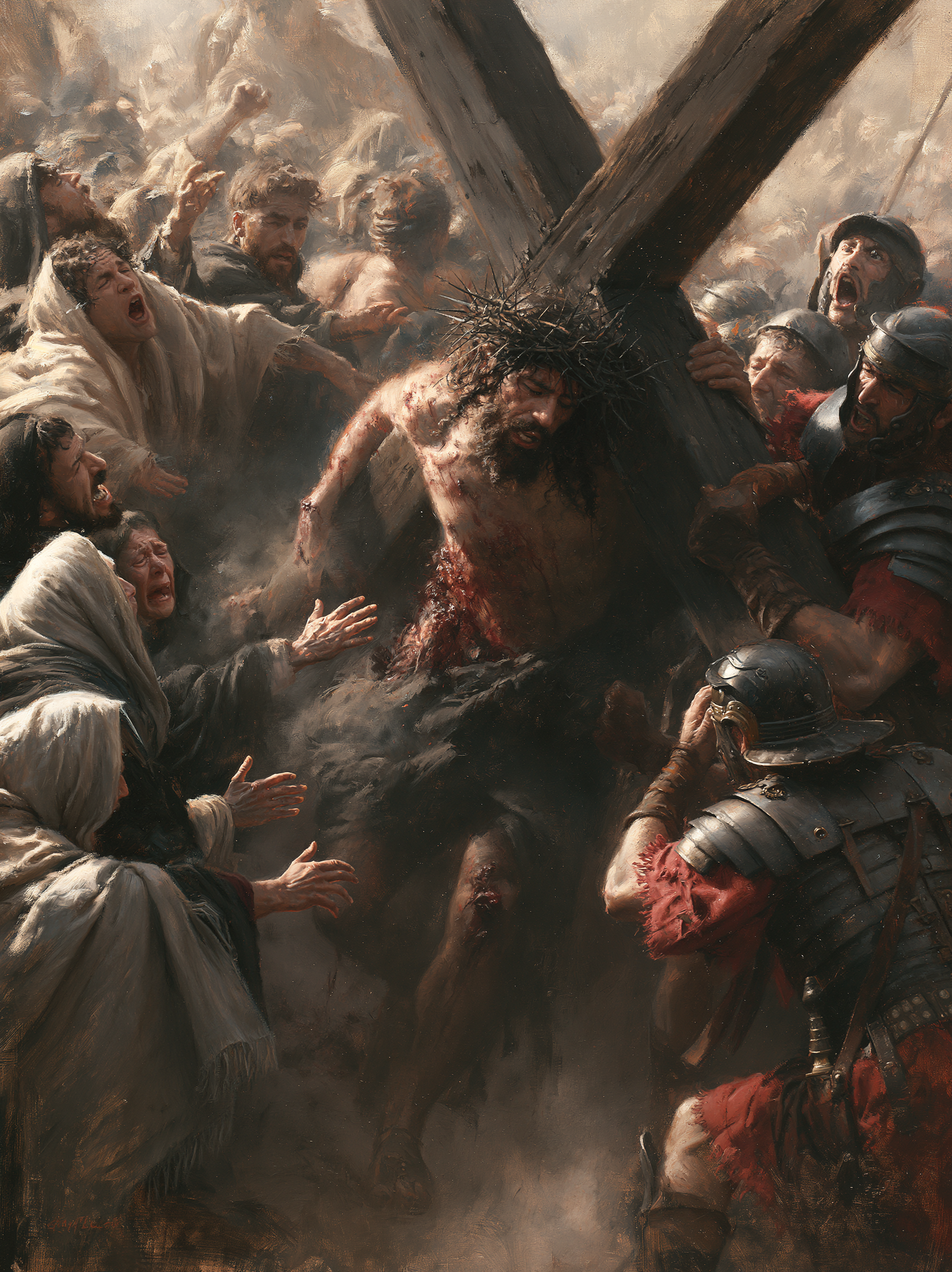 The Stations of the Cross - Explosion of movement · Portrait n° 7 — aperçu de la finition sélectionnée