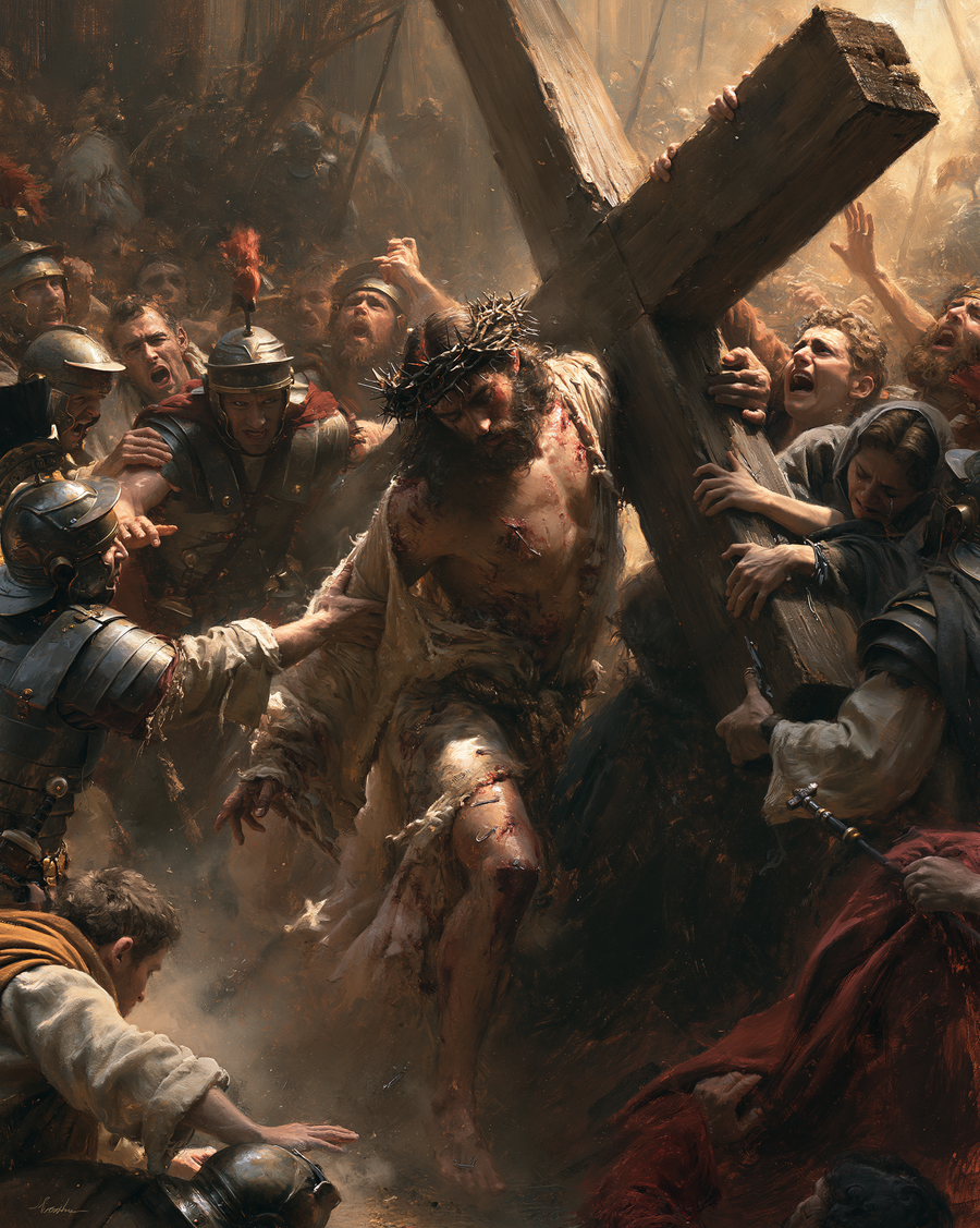 The Stations of the Cross - Explosion of movement · Portrait n° 8