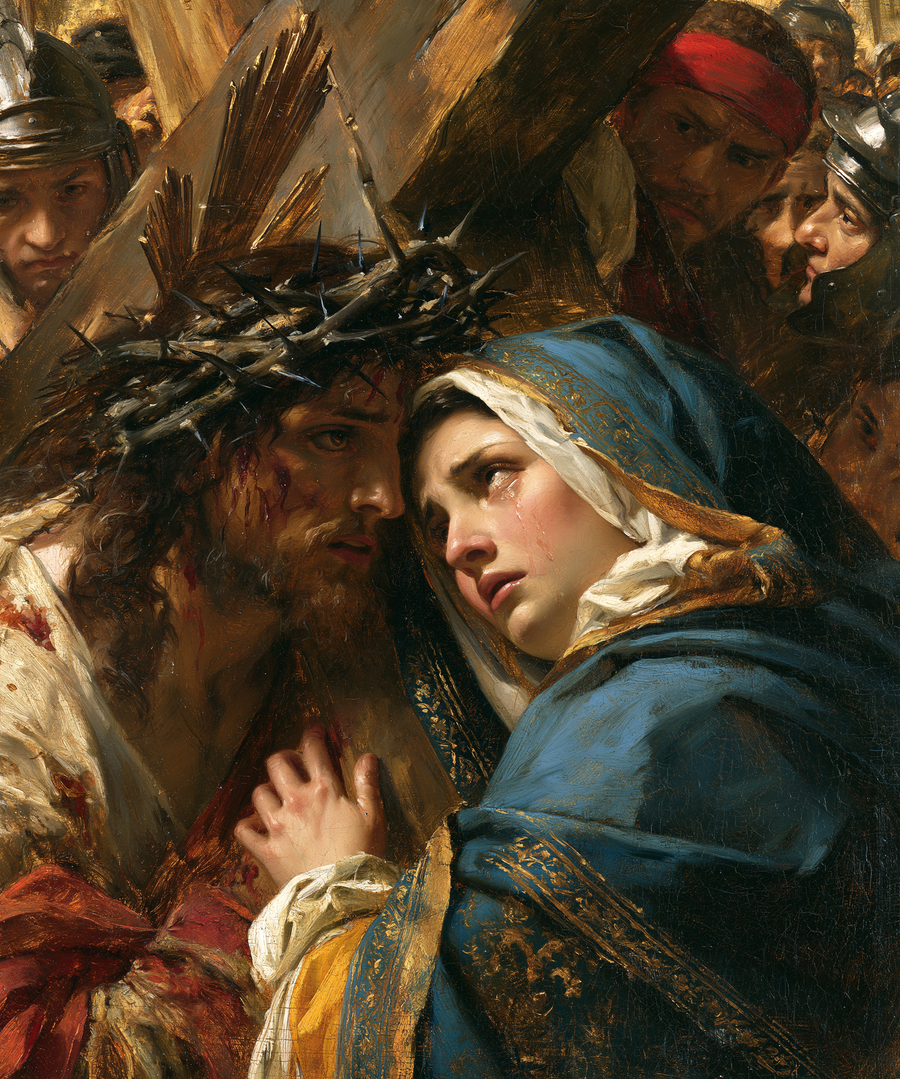 The Stations of the Cross - Jesus meets his mother · Portrait n° 31