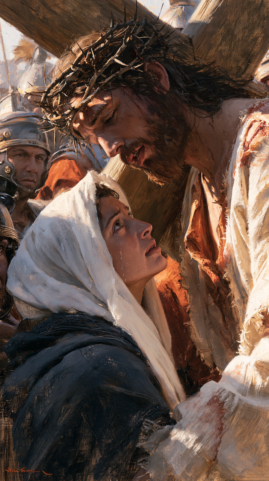 The Stations of the Cross - Jesus meets his mother · Portrait n° 33