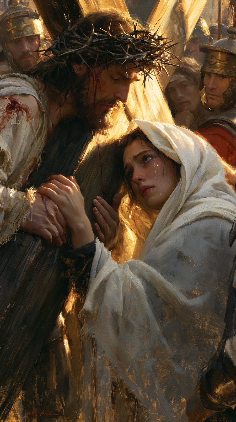 The Stations of the Cross - Jesus meets his mother · Portrait n° 37