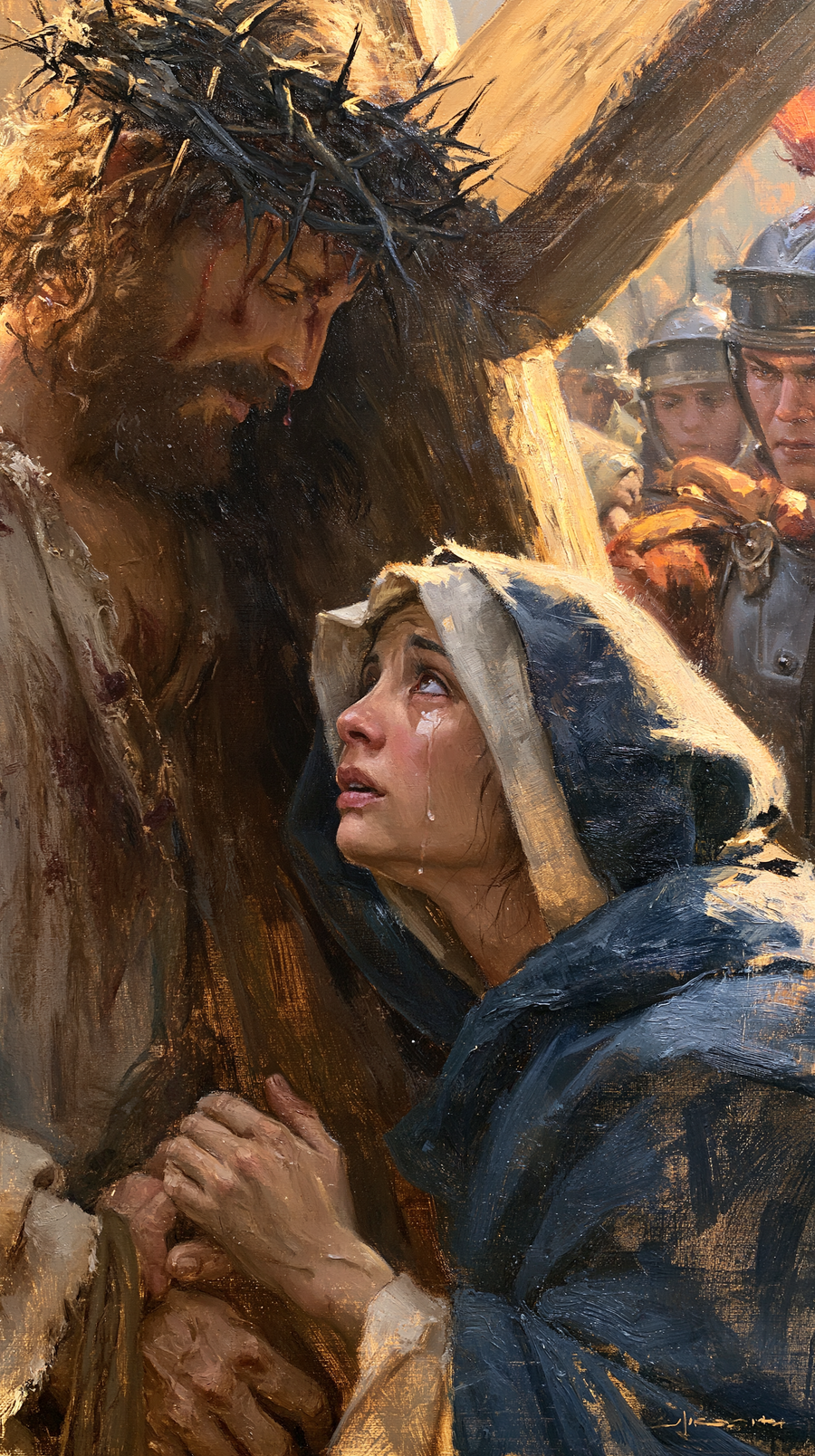 The Stations of the Cross - Jesus meets his mother · Portrait n° 38