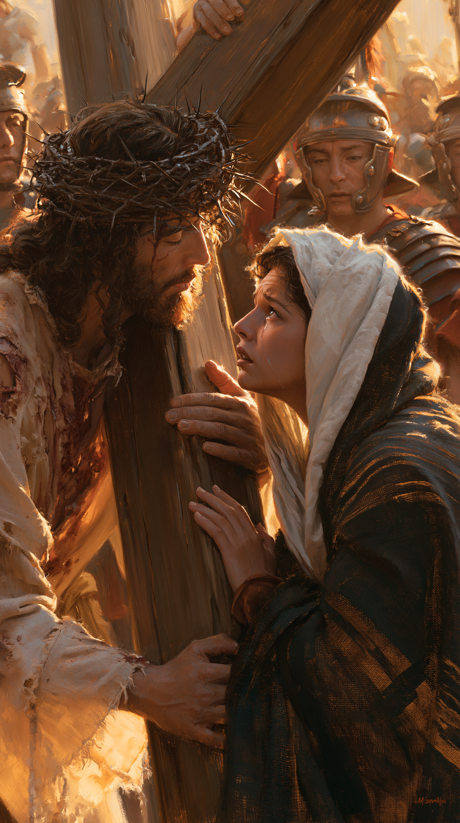 The Stations of the Cross - Jesus meets his mother · Portrait n° 41
