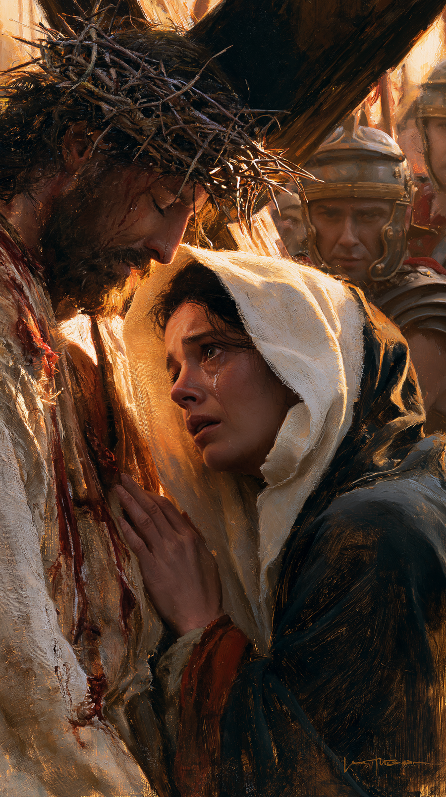 The Stations of the Cross - Jesus meets his mother · Portrait n° 46