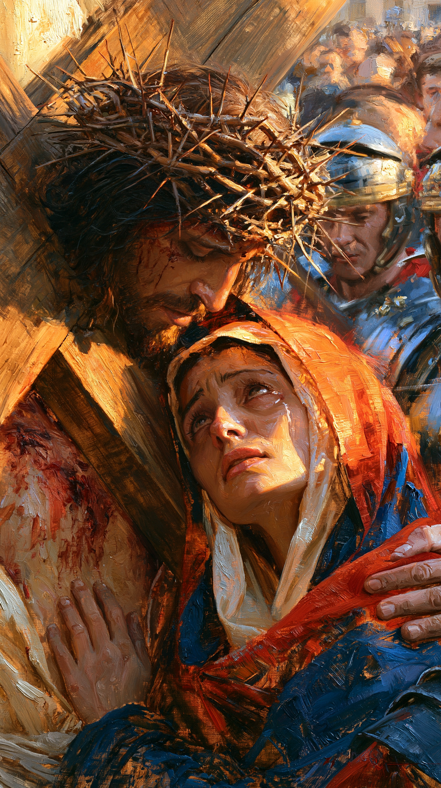 The Stations of the Cross - Jesus meets his mother · Portrait n° 51