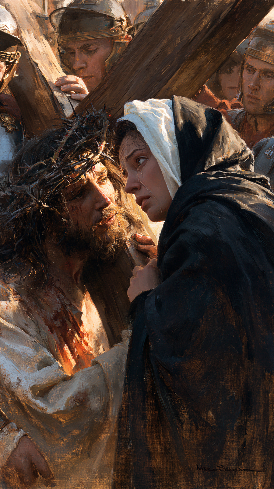 The Stations of the Cross - Jesus meets his mother · Portrait n° 54