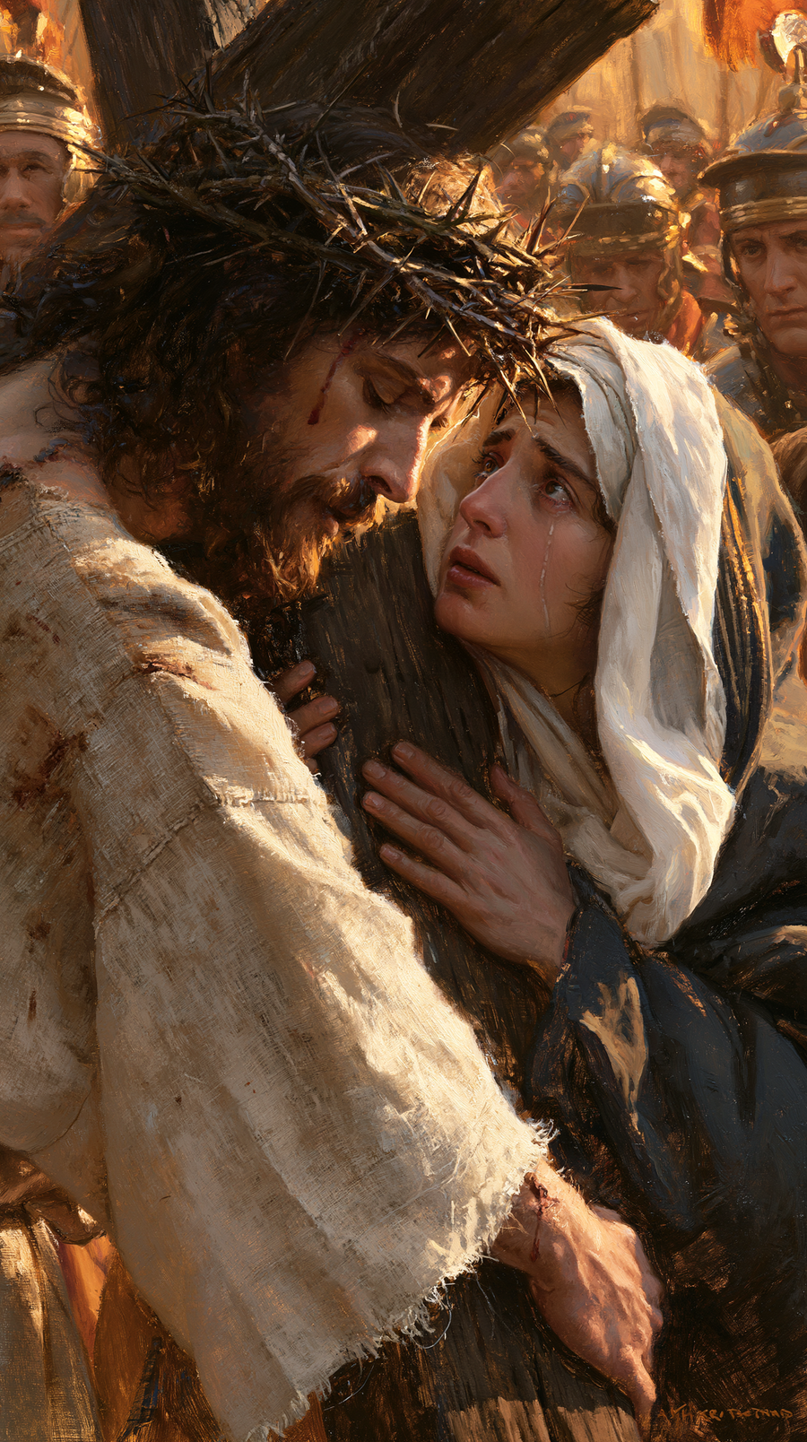 The Stations of the Cross - Jesus meets his mother · Portrait n° 56