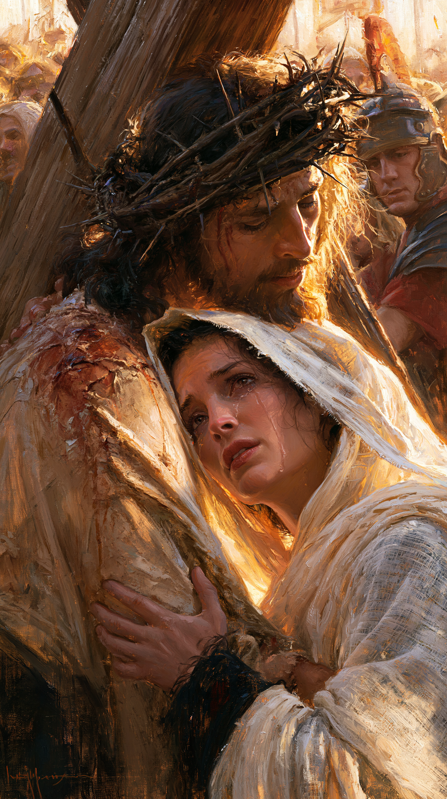 The Stations of the Cross - Jesus meets his mother · Portrait n° 58