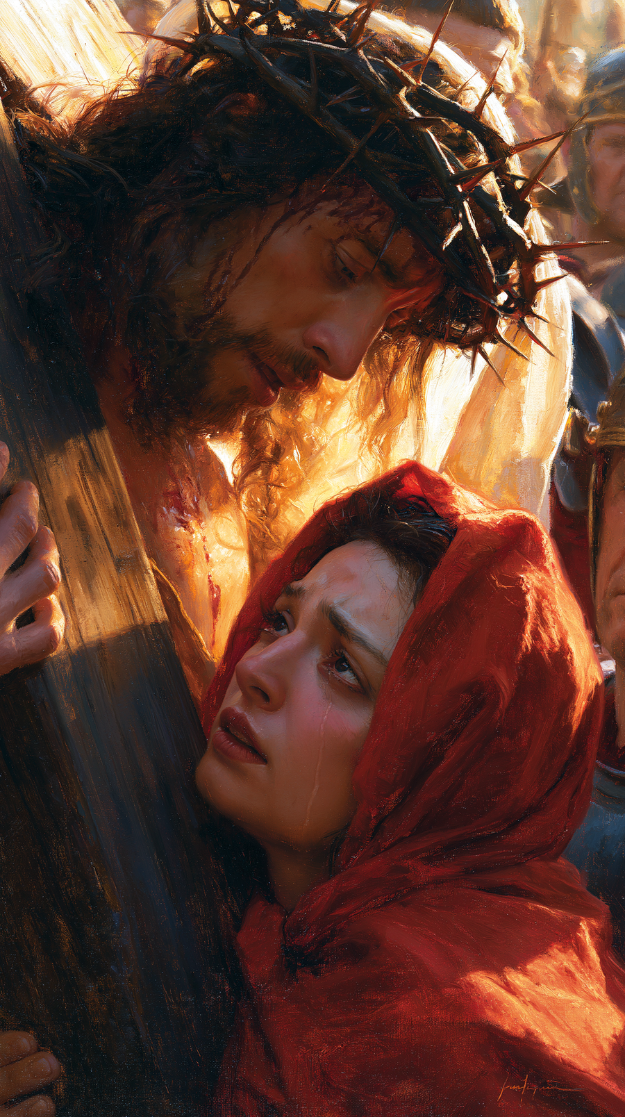 The Stations of the Cross - Jesus meets his mother · Portrait n° 60