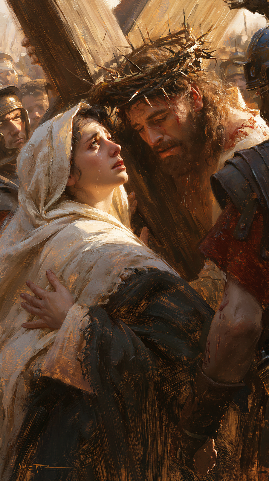 The Stations of the Cross - Jesus meets his mother · Portrait n° 61