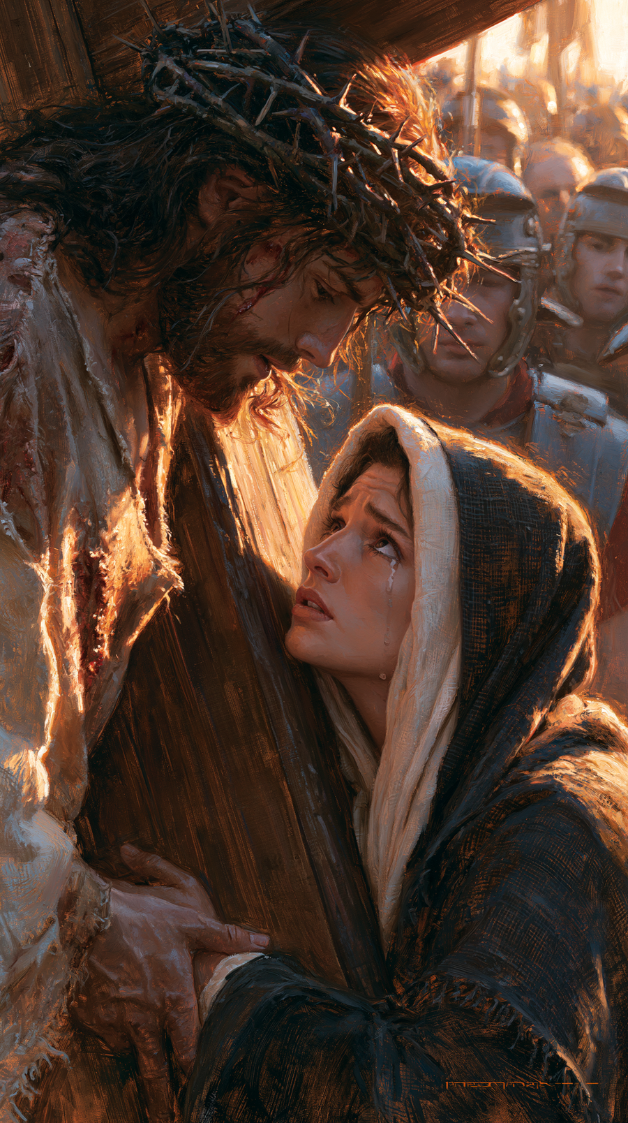 The Stations of the Cross - Jesus meets his mother · Portrait n° 64