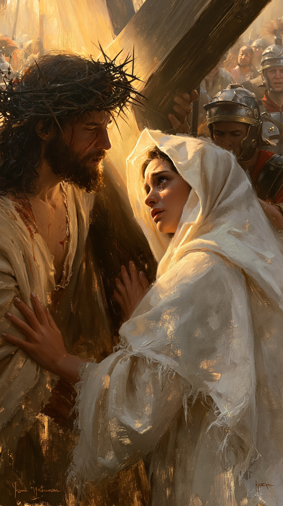 The Stations of the Cross - Jesus meets his mother · Portrait n° 65