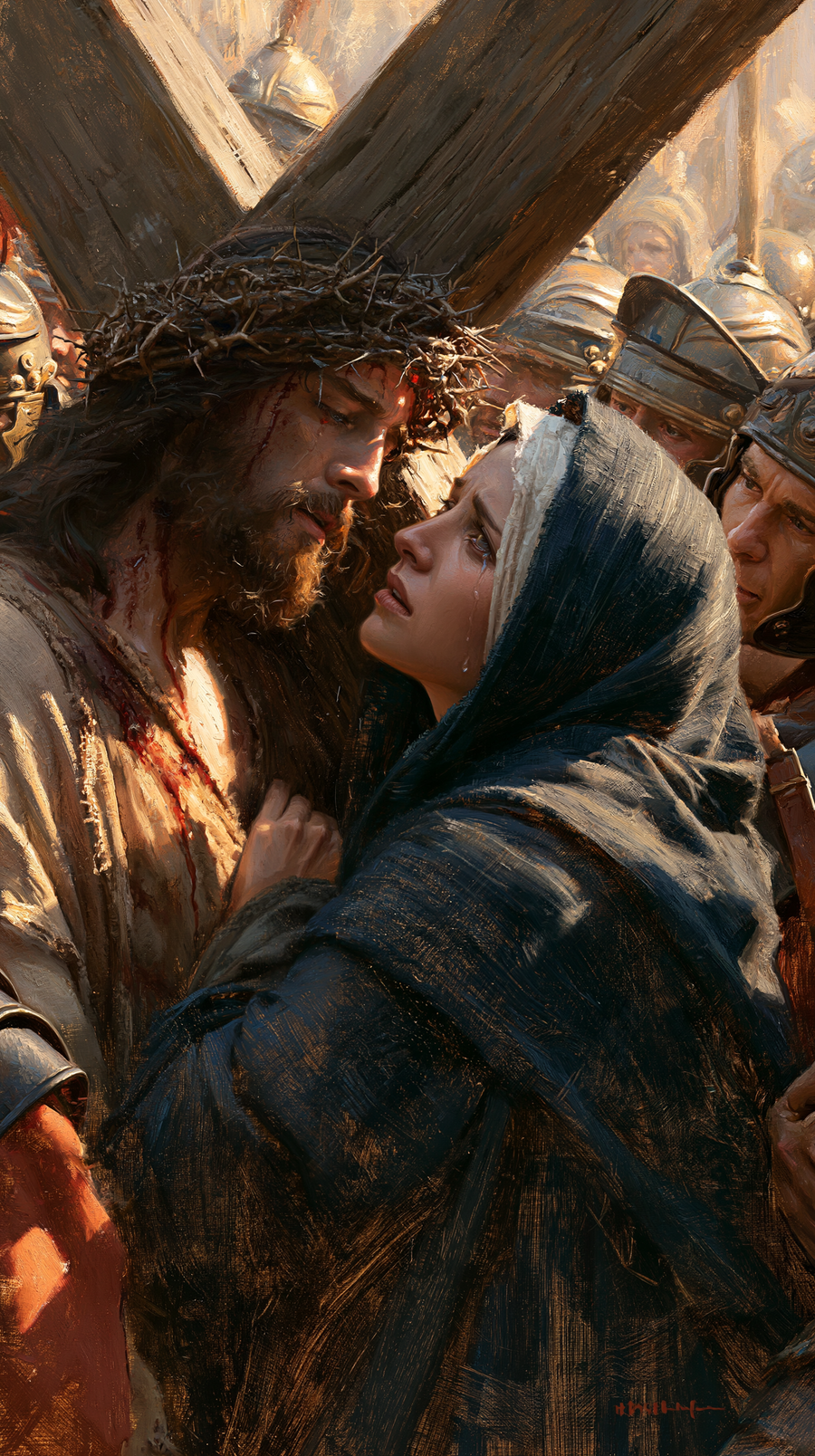 The Stations of the Cross - Jesus meets his mother · Portrait n° 67