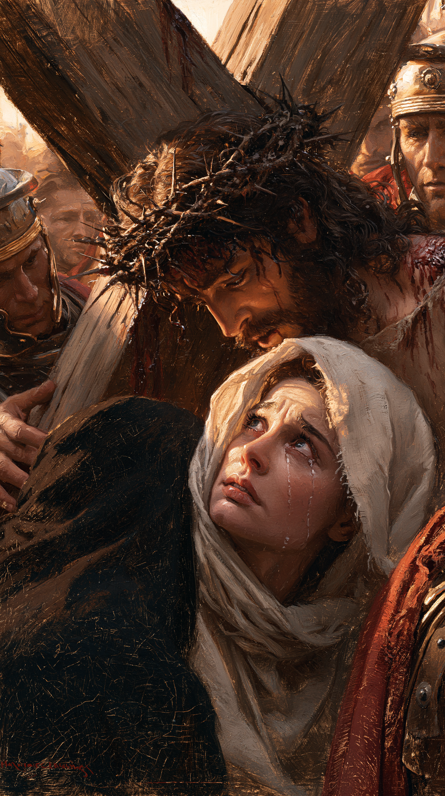 The Stations of the Cross - Jesus meets his mother · Portrait n° 68
