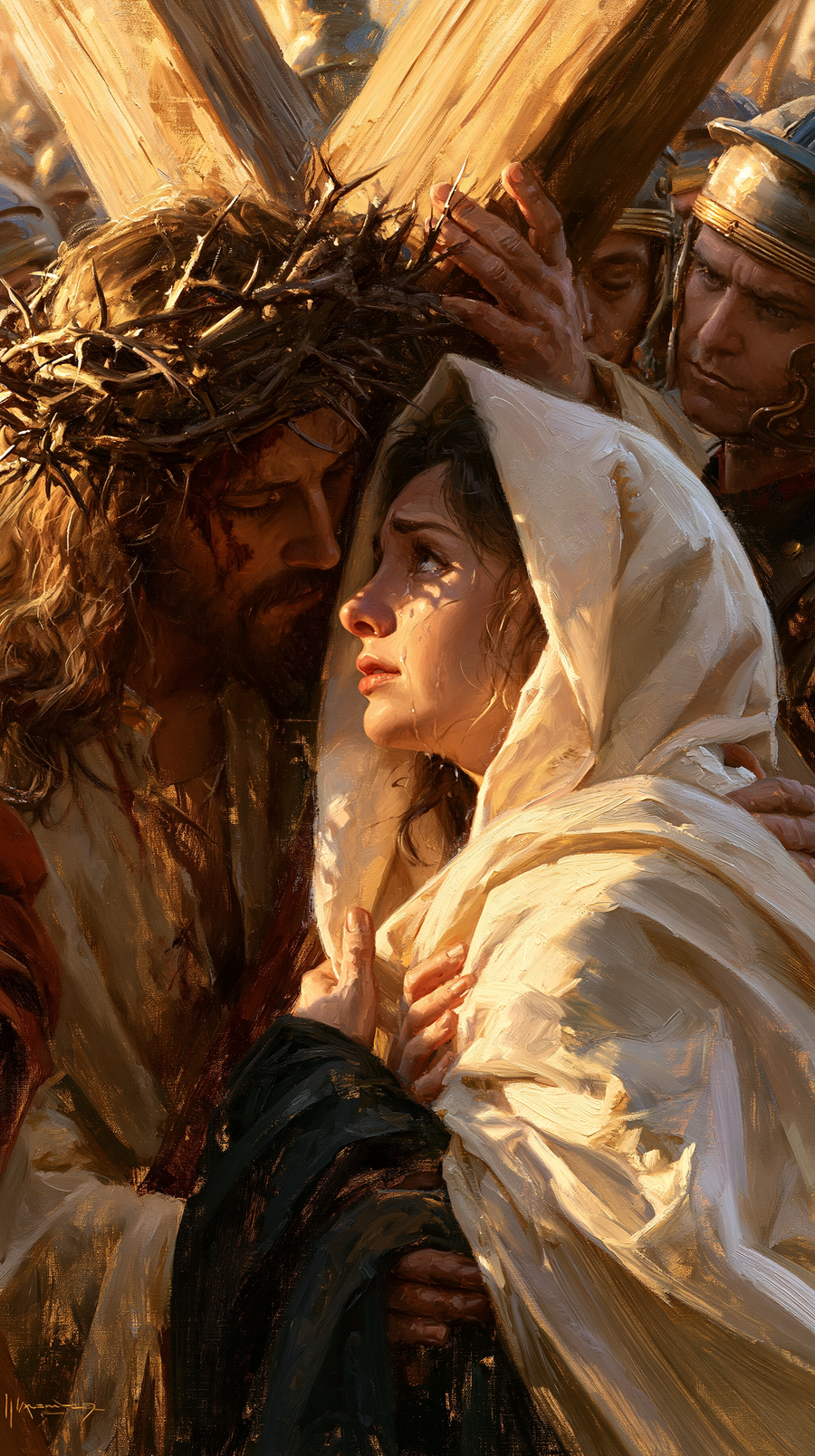 The Stations of the Cross - Jesus meets his mother · Portrait n° 69