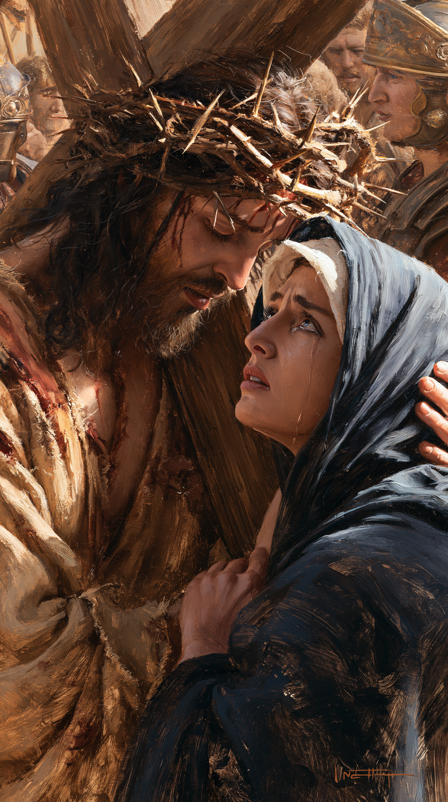 The Stations of the Cross - Jesus meets his mother · Portrait n° 82
