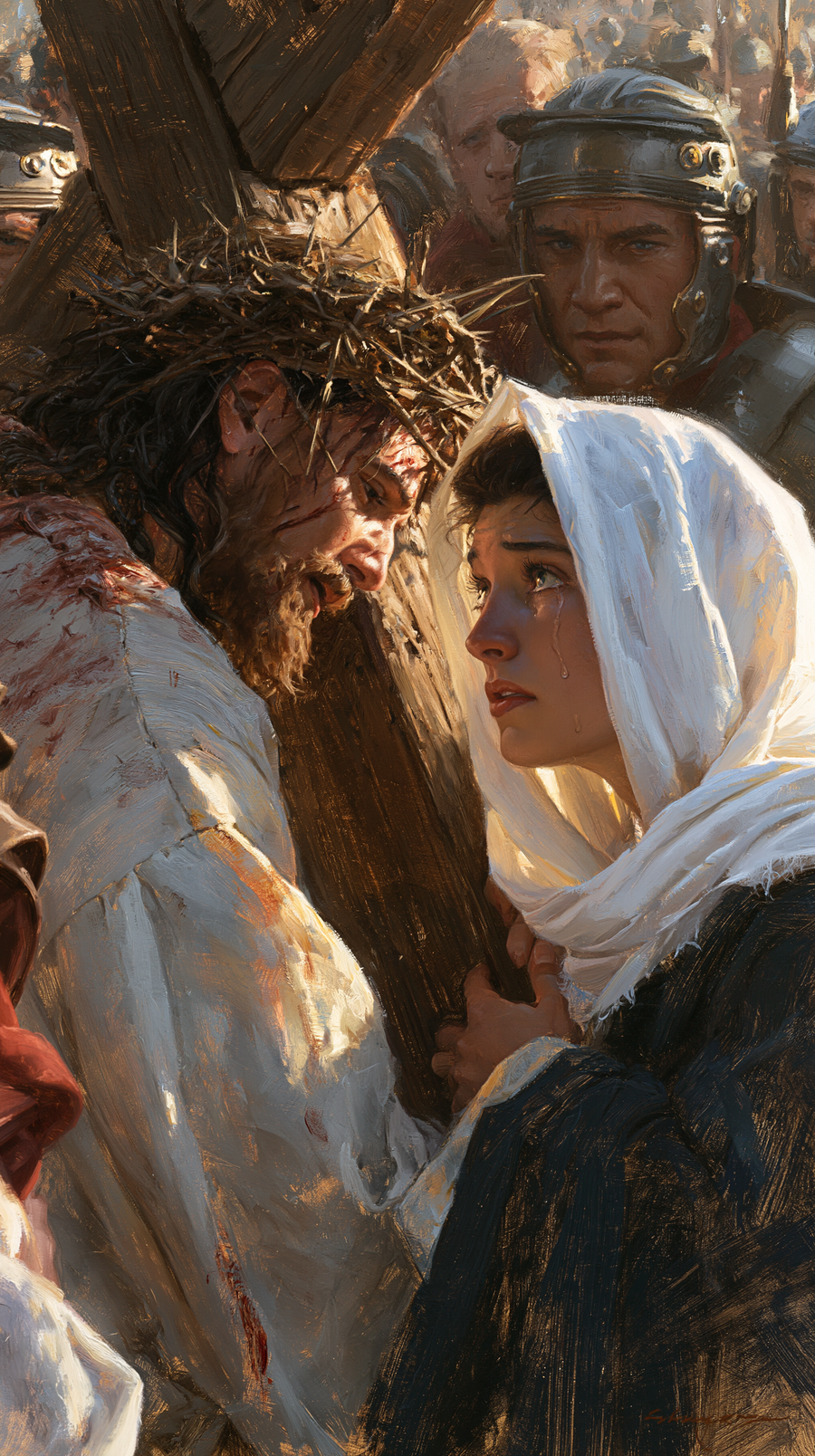 The Stations of the Cross - Jesus meets his mother · Portrait n° 84