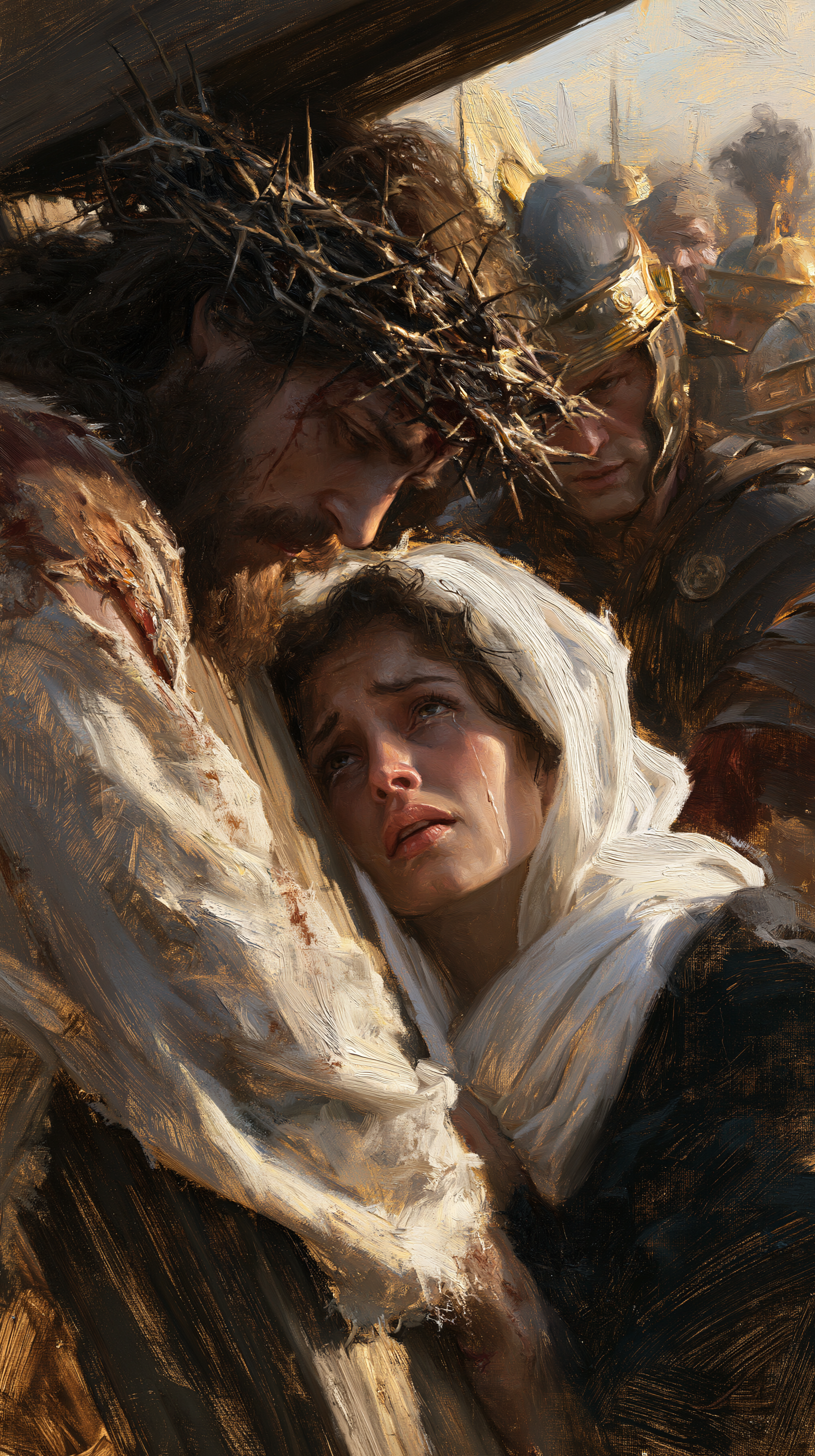 El Vía Crucis - Jesús se encuentra con su madre · Retrato n° 87
