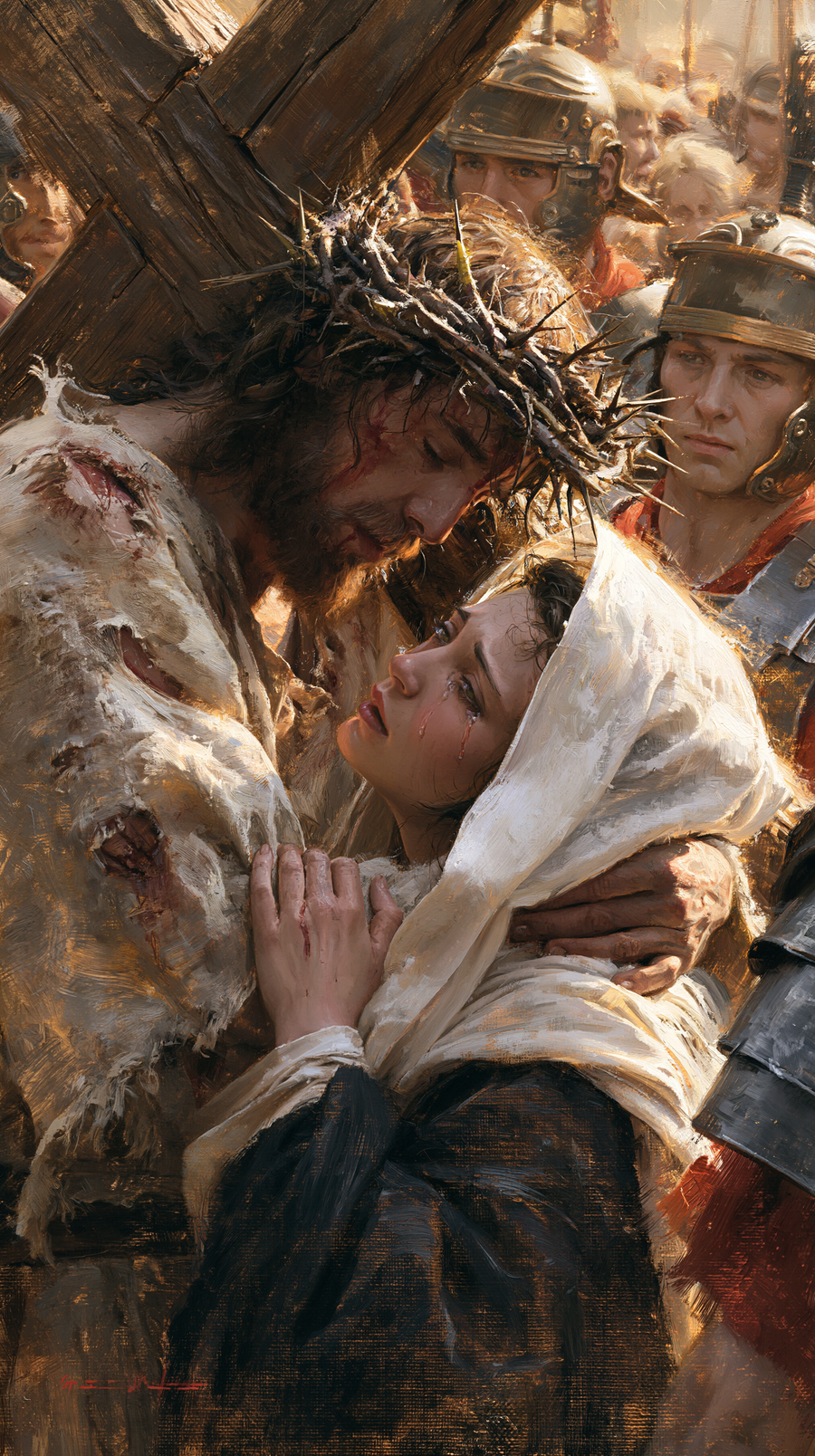 The Stations of the Cross - Jesus meets his mother · Portrait n° 88