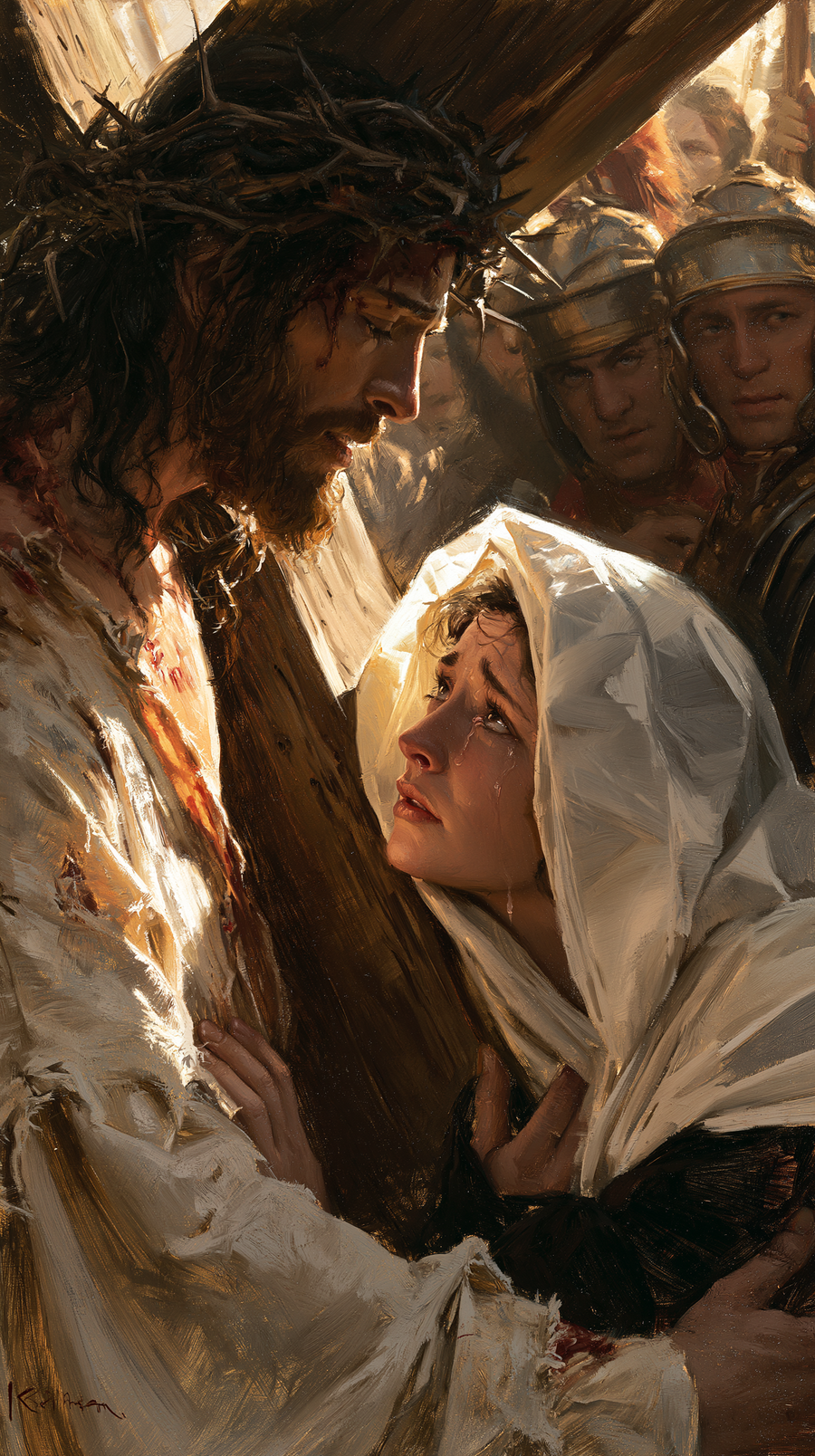 The Stations of the Cross - Jesus meets his mother · Portrait n° 92
