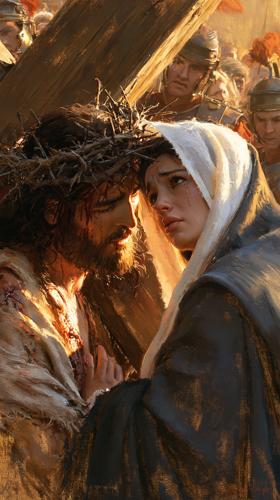 The Stations of the Cross - Jesus meets his mother · Portrait n° 99