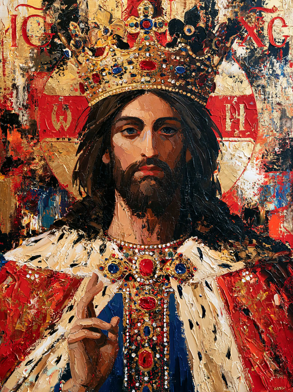 Jesus the King - Expressionist · Portrait n° 14