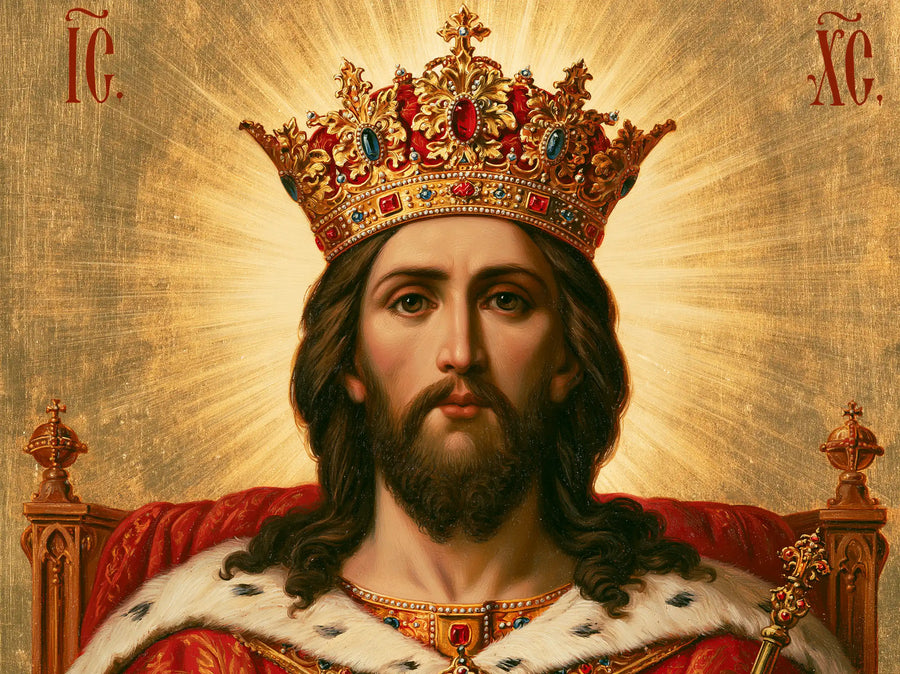 Jesus the King - Red, Ivory and Gold · Landscape n° 7
