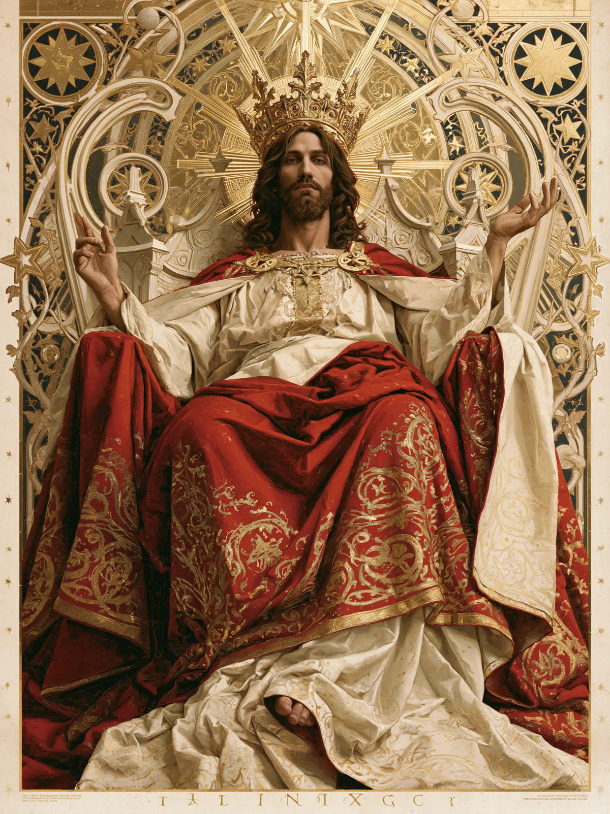 Jesus the King — Hands Among Pale Arabesques