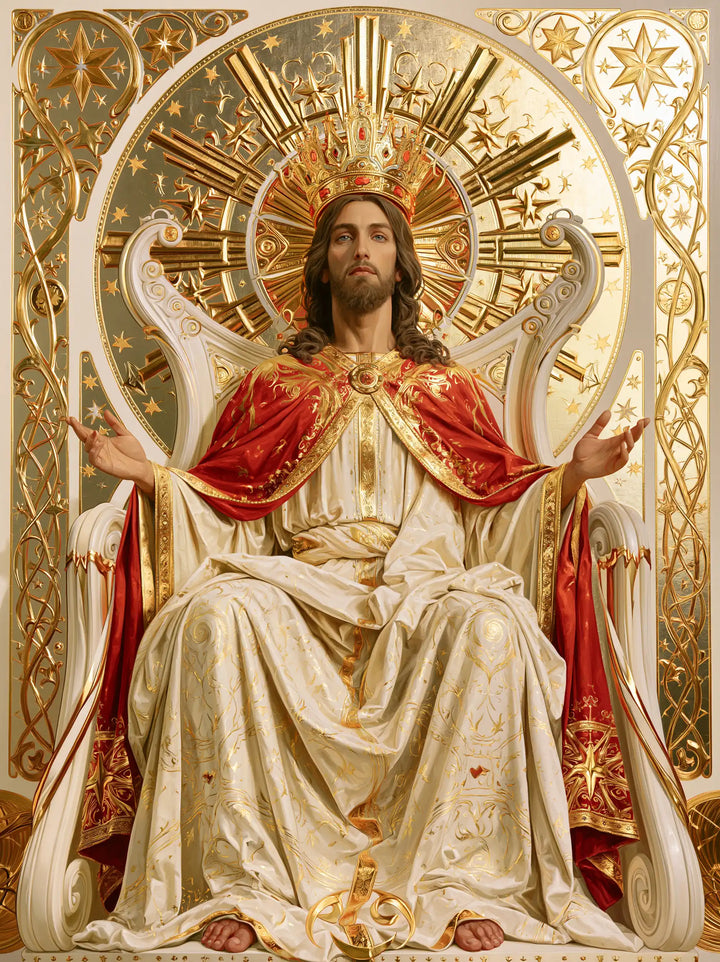Jesus the King - Sacred Art Nouveau · Portrait n° 8