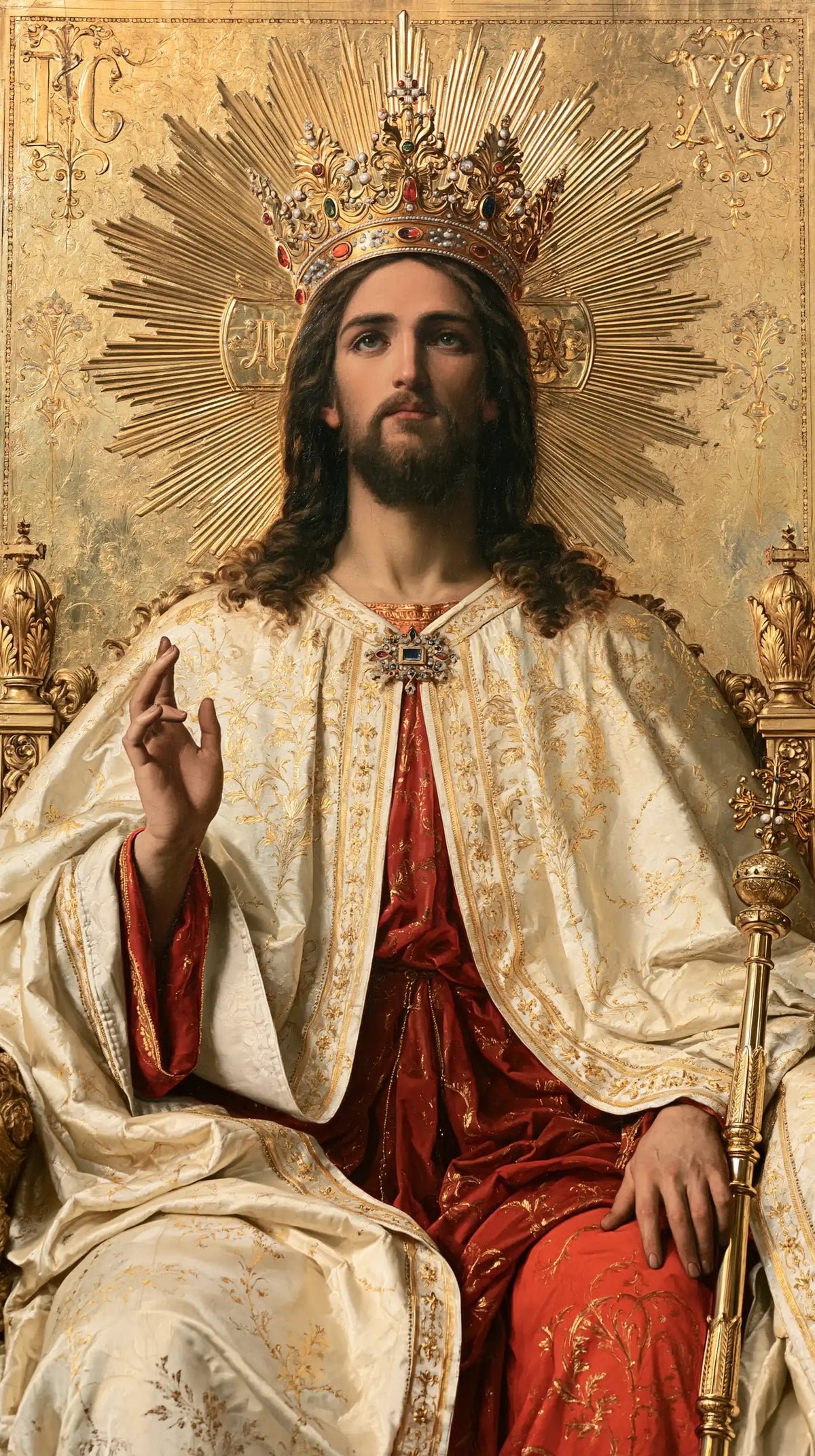 Jesus the King — The Gaze Beneath the Radiant Crown