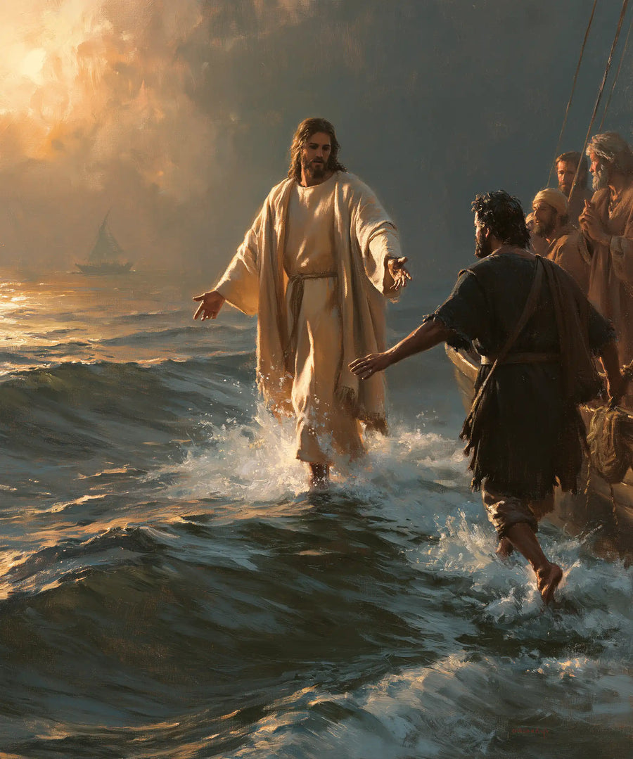 Jesus Walking on Water - Jesus Calls Peter · Portrait n° 15