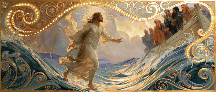 Jesus Walking on Water — The Step beneath the Pearl Frieze