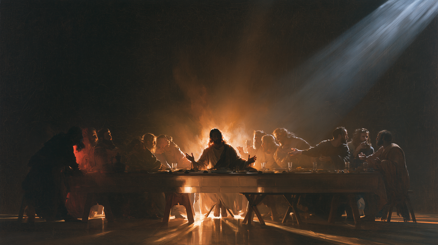 The Last Supper - Black and gold n° 3 — aperçu de la finition sélectionnée