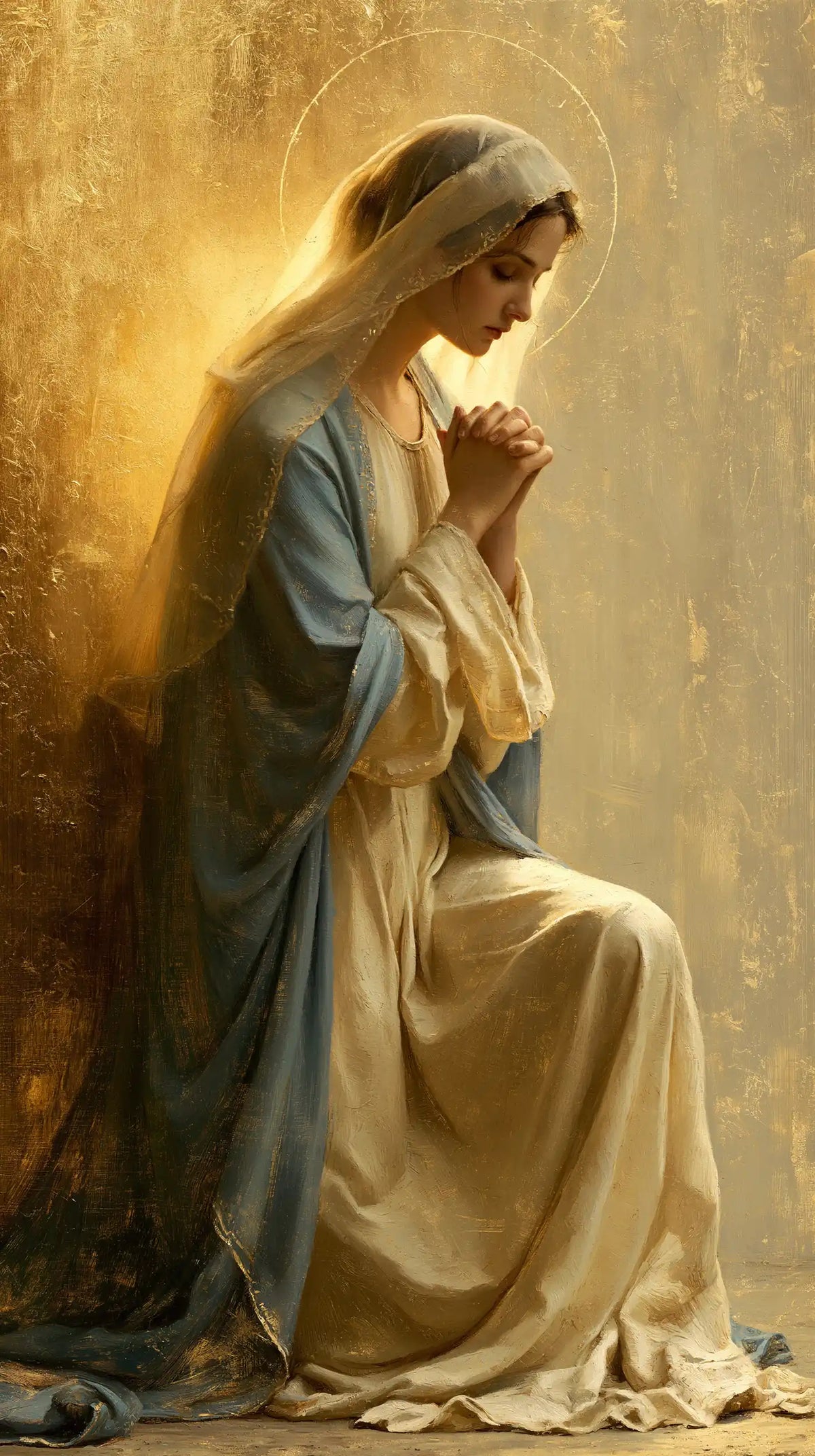 Virgin Mary in Prayer — Prayer beneath the Delicate Circle