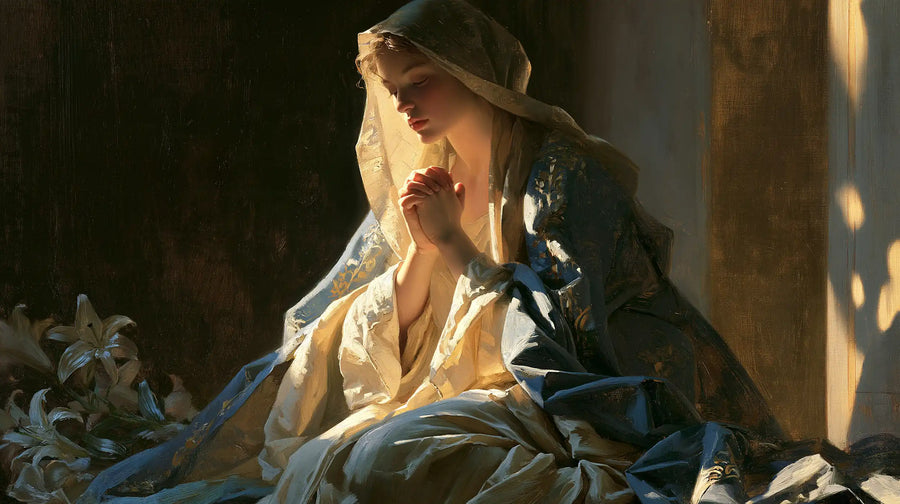 Virgin Mary in Prayer - Symbolist · Landscape n° 11