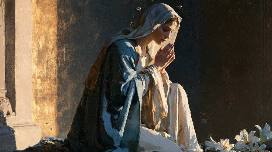 Virgin Mary in Prayer - Symbolist · Landscape n° 12